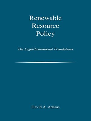 cover image of Renewable Resource Policy